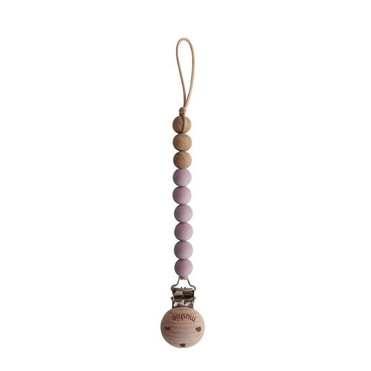 Schnullerclip ''Eva Wolkiges Mauve''