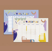 Load image into Gallery viewer, 2 Sided Stundenplan &#39;&#39;Earth / Pastels&#39;&#39;
