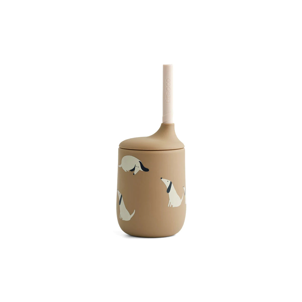 Ellis Sippy Cup with Straw ''Dog / Oat Mix''