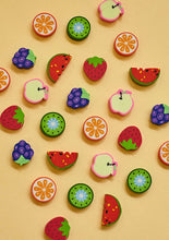 Load image into Gallery viewer, Fruit Erasers, Set of 6
