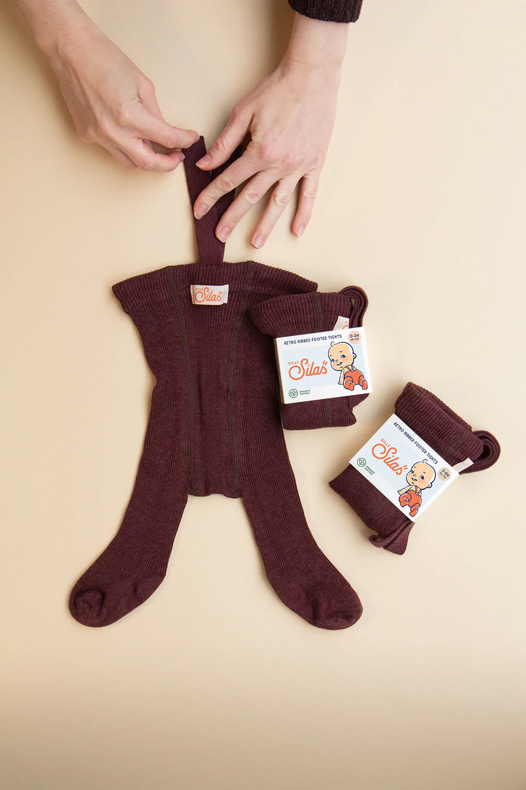 Footed Tights  ''Fig Blend''