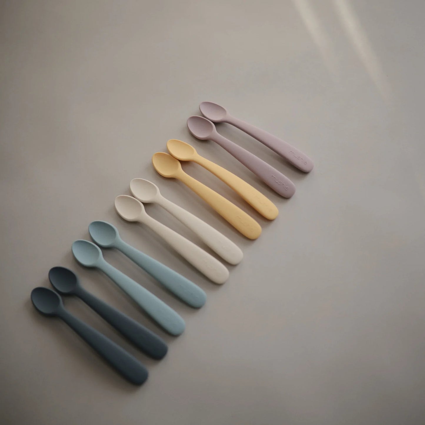 Silikon-Babylöffel-Set ''Soft Lilac''