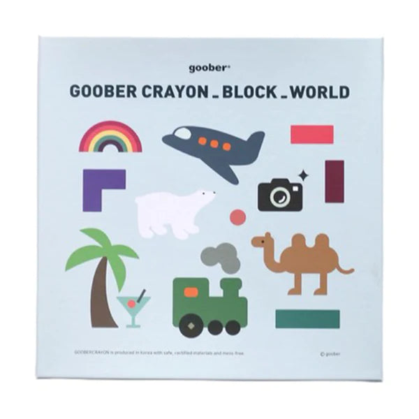 Block World Crayons & Colouring Book Set