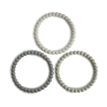 Load image into Gallery viewer, Pearl Teether Bracelet &#39;&#39;Green Tea, Cool Gray, Sea Salt&#39;&#39;

