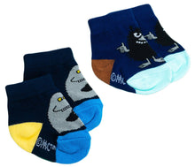 Load image into Gallery viewer, Moomin Baby Socks &#39;&#39;Groke and Stinky&#39;&#39;, Size 22-24
