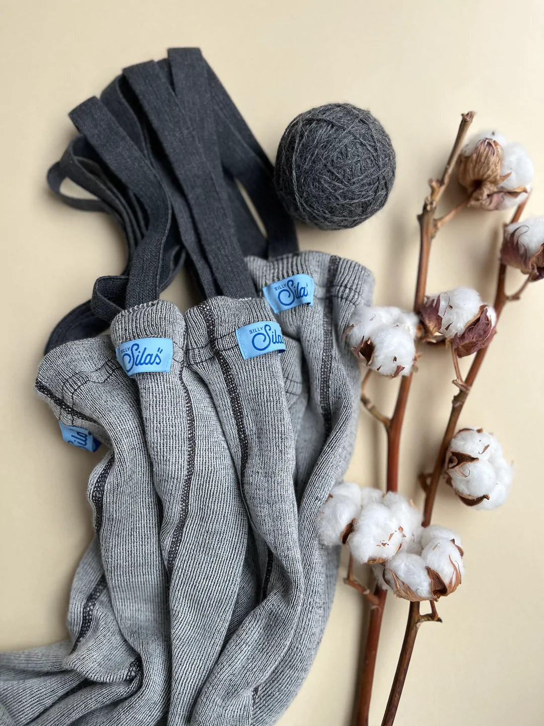 Wooly Footless Tights  ''Granite Grey''