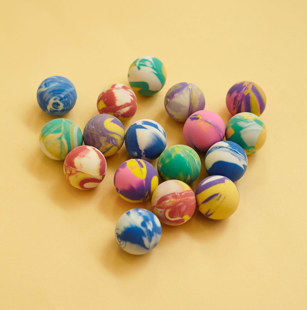 Bouncy Balls, Set of 5 ''Marbled''