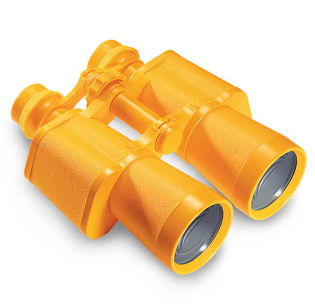 Binoculars with Carry Case, Yellow