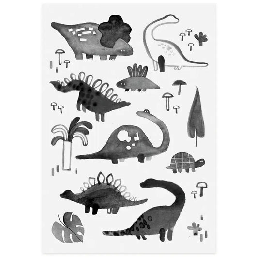 Organische Temporäre Tattoos ''Dinosaurier''
