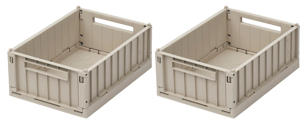 Weston Storage Box, 2 Pack, Small ''Sandy''