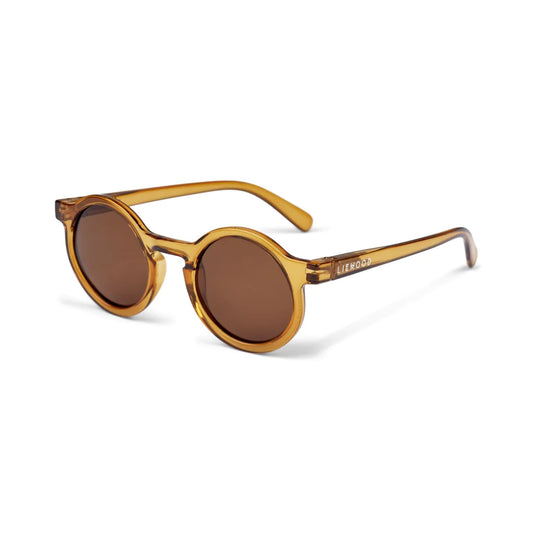 Baby & Kids Sunglasses, Round Mustard