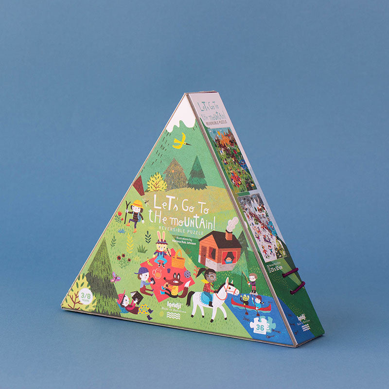 ''Let's Go To The Mountains'' Reversible Puzzle