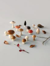 Load image into Gallery viewer, Wooden Forest Mushrooms in Basket
