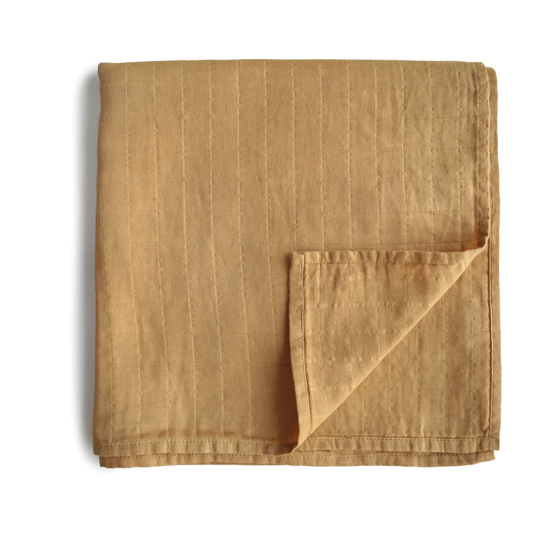 Swaddle Organic Muslin Cloth ''Fall Yellow''