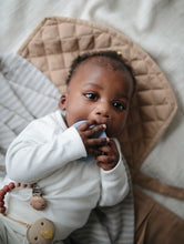 Load image into Gallery viewer, Swaddle Organic Muslin Cloth &#39;&#39;Blue Stripe&#39;&#39;
