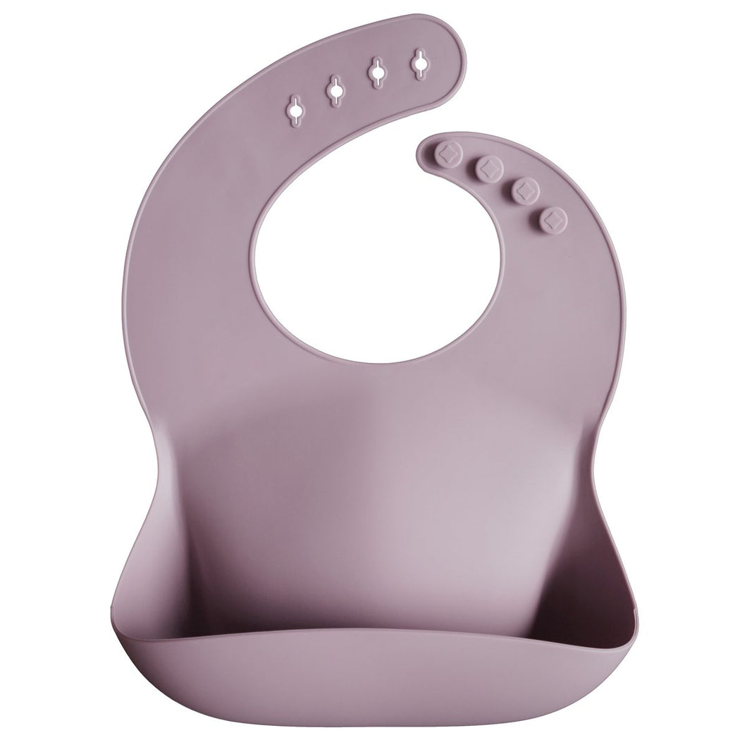 Bib with Catch Pocket ''Pale Mauve''