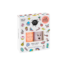 Load image into Gallery viewer, Nail Polish Set with Stickers &#39;&#39;Flamingo + Polly&#39;&#39;
