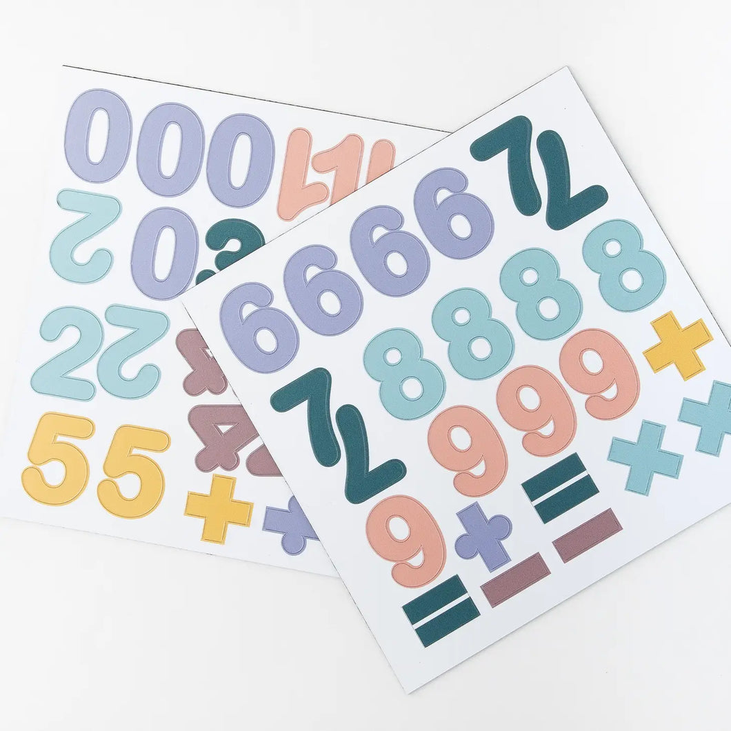 Magnetic Numbers Set ''Pastel''
