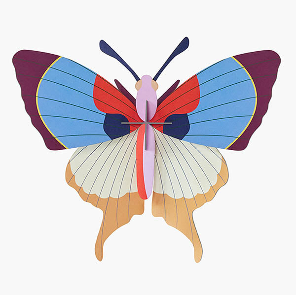 Wanddeko ''Pflaume Fransen Schmetterling''