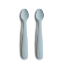 Lade das Bild in den Galerie-Viewer, Silikon-Babylöffel-Set &#39;&#39;Powder Blue&#39;&#39;

