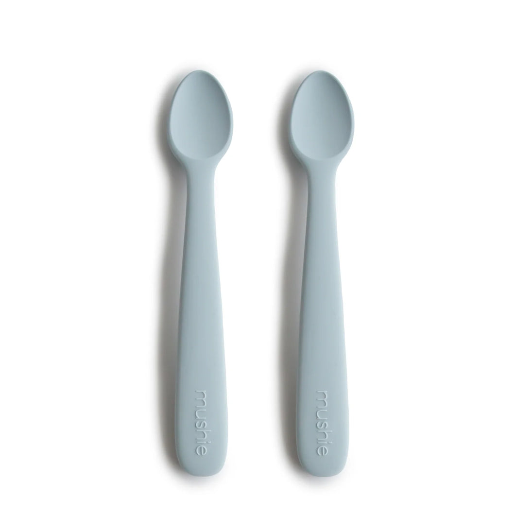Silicone Baby Feeding Spoon Set ''Powder Blue''