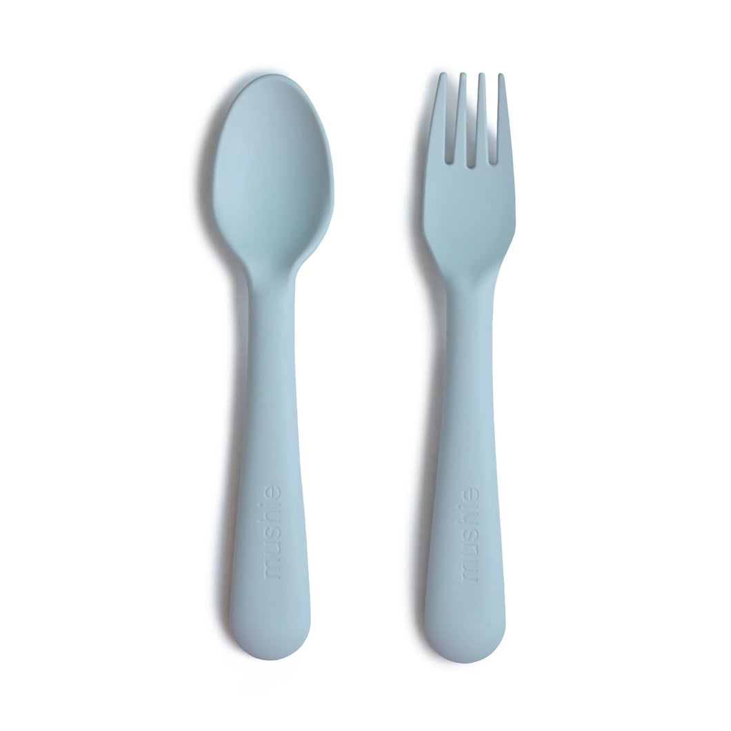Cutlery Set Spoon and Fork ''Powder Blue''