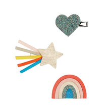 Load image into Gallery viewer, Hair Clips &#39;&#39;Retro Rainbow Eclectic Clips&#39;&#39;

