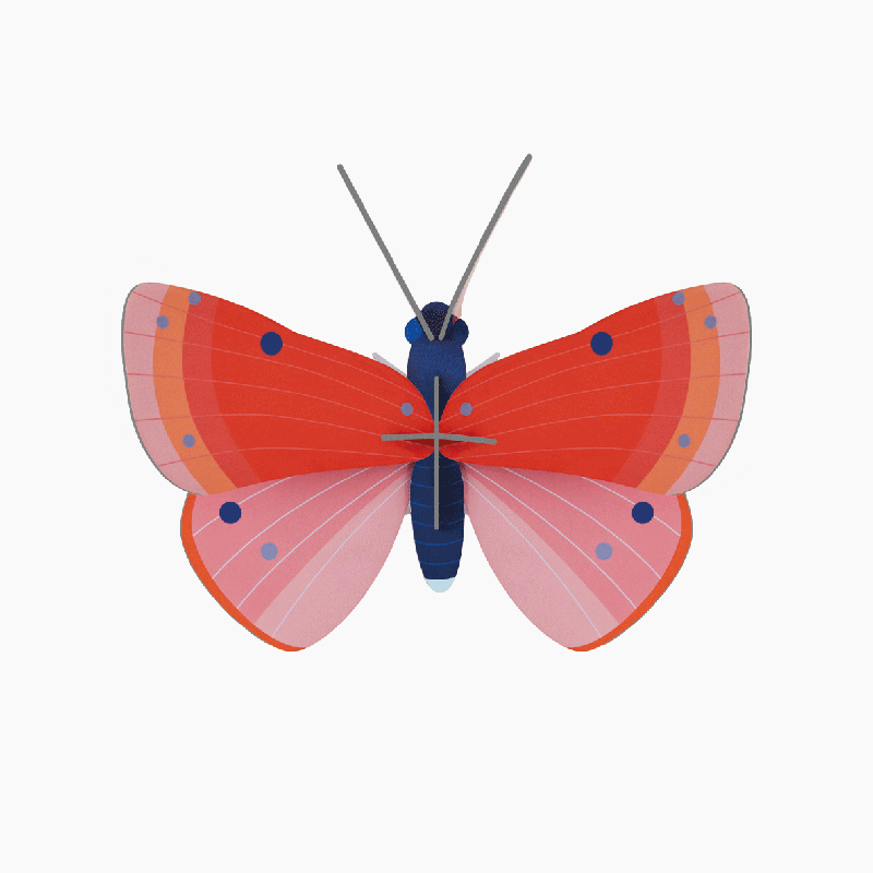 ''Speckled Copper Butterfly'' 3D Wall Hanging