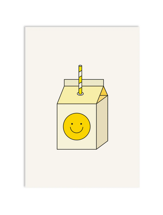 ''Gelber Saft'' Postkarte