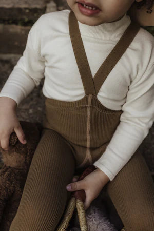 Footed Tights  ''Acorn Brown''