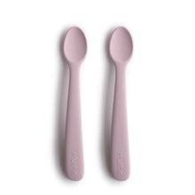 Load image into Gallery viewer, Silicone Baby Feeding Spoon Set &#39;&#39;Soft Lilac&#39;&#39;
