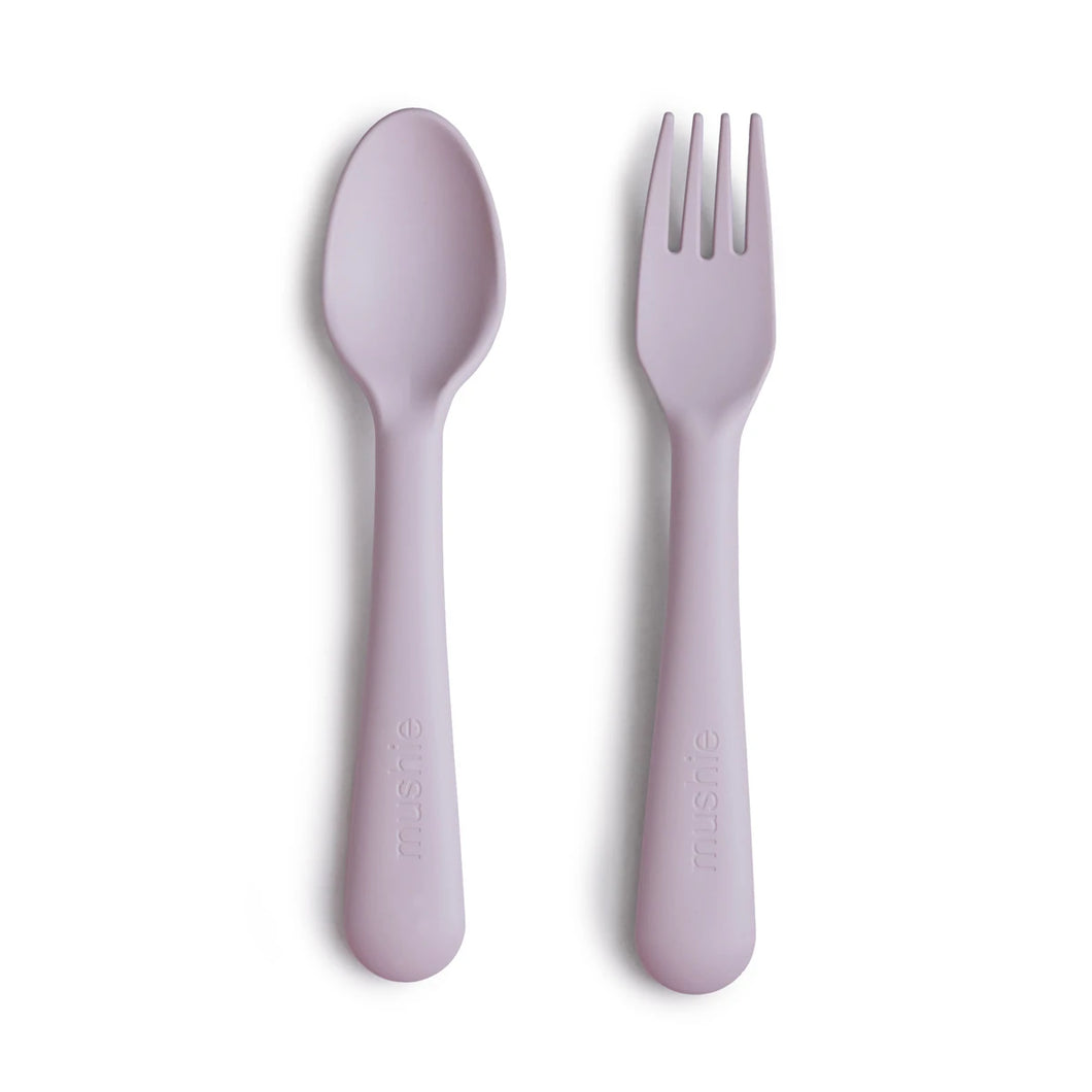 Cutlery Set Spoon and Fork ''Soft Lilac''