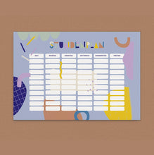 Load image into Gallery viewer, 2 Sided Stundenplan &#39;&#39;Earth / Pastels&#39;&#39;
