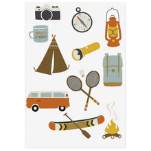Load image into Gallery viewer, &#39;&#39;Camping&#39;&#39; Organic Temporary Tattoos
