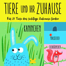 Lade das Bild in den Galerie-Viewer, &#39;&#39;Tiere und ihr Zuhause&#39;&#39; Game, German Language
