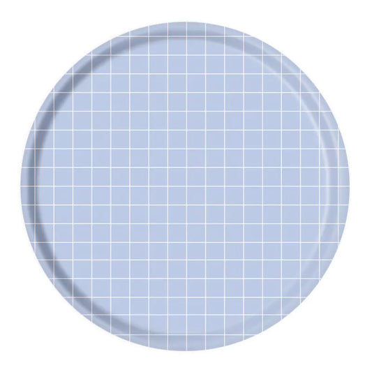 Große Tray 'Grid Sky Blue' ' '