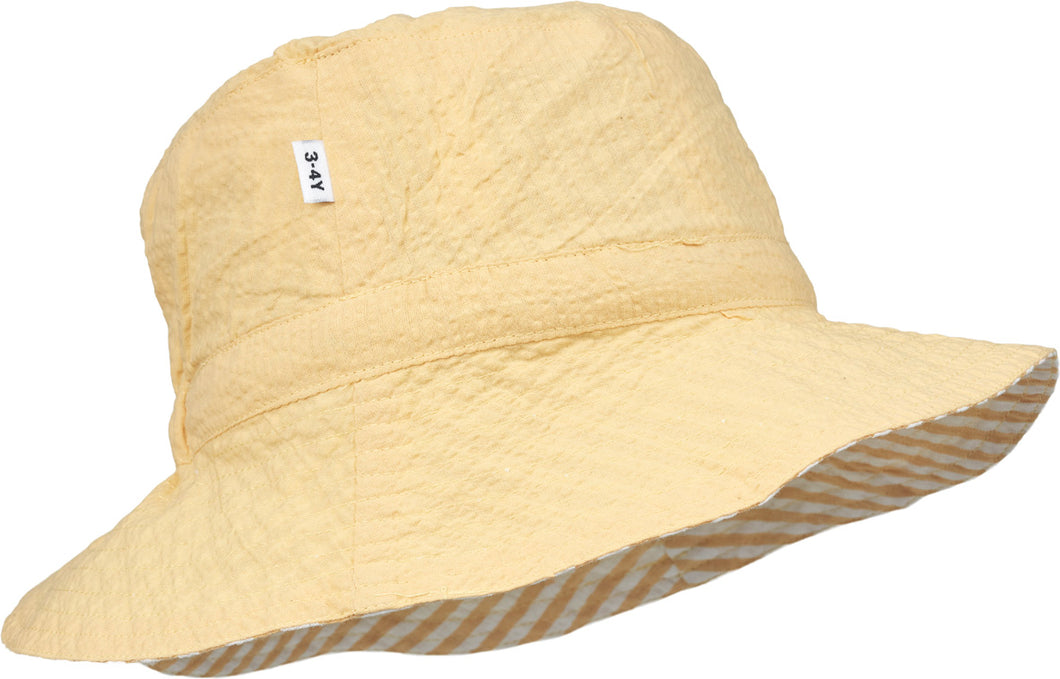 Reversible Sun Hat ''Jojoba / White Stripe''