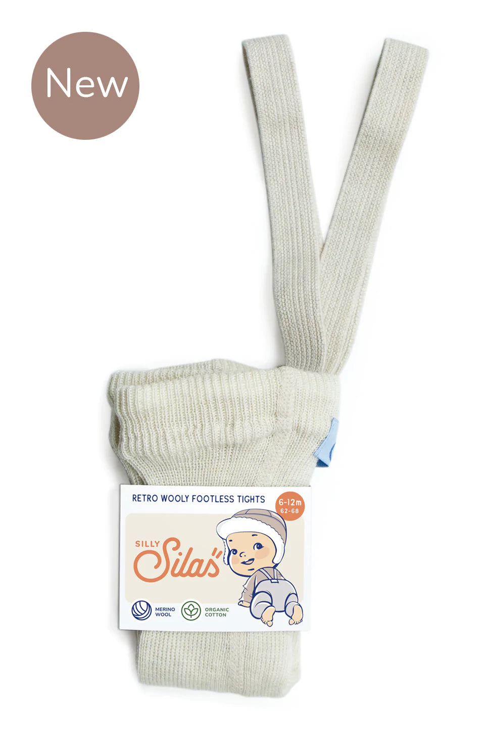 Wooly Footless Tights  ''Cream Blend''