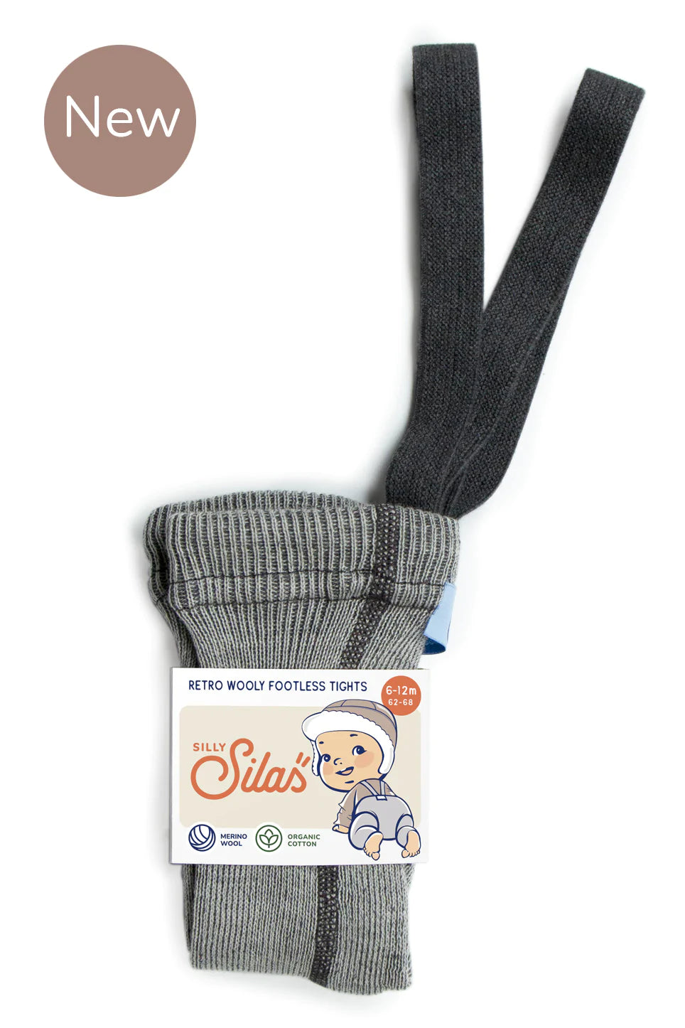 Wooly Footless Tights  ''Granite Grey''