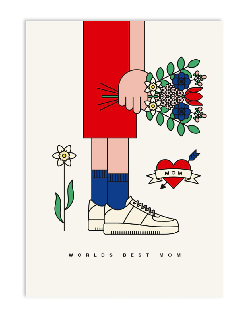 ''Weltbeste Mutter'' Postkarte