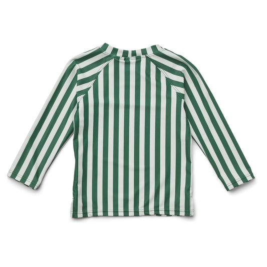 Long Sleeved Swim Tee ''Garden Green/Sandy''