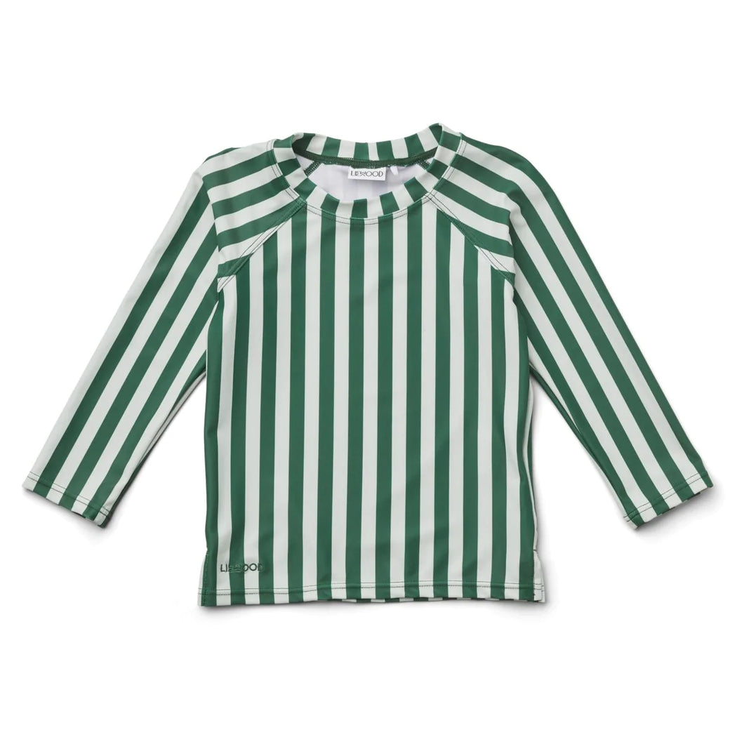 Long Sleeved Swim Tee ''Garden Green/Sandy''