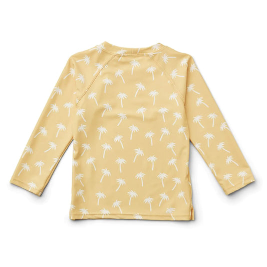 Long Sleeved Swim Tee ''Palms/Jojoba''