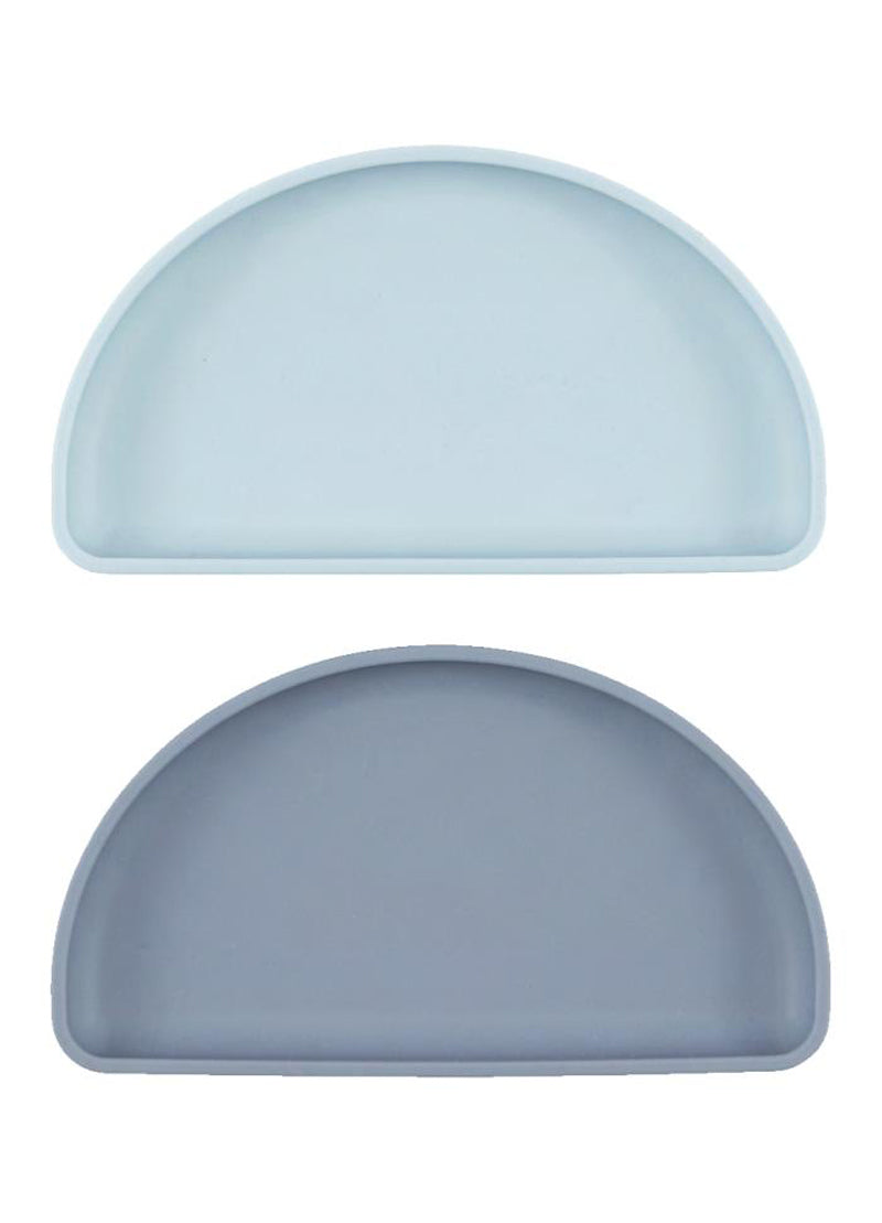 Silicone Toddler Plates Set - Sky