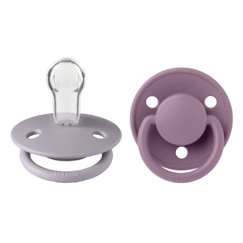 Lätzchen Schnuller ''Fossil Grey and Mauve'', Einheitsgröße 0 - 3 Jahre