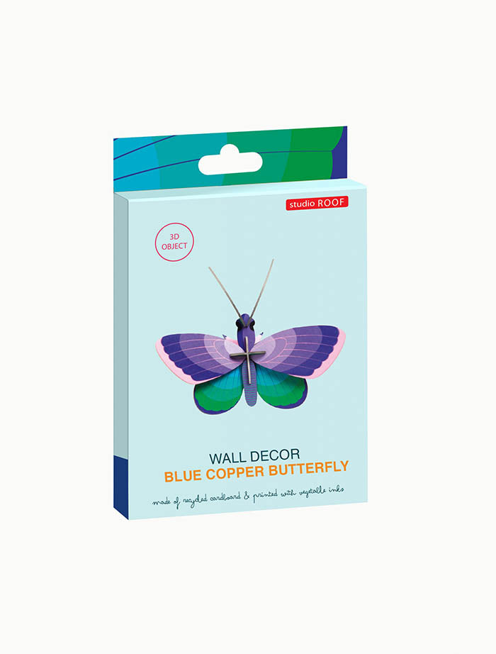 Studio Roof, Blue Copper Butterfly Decoration