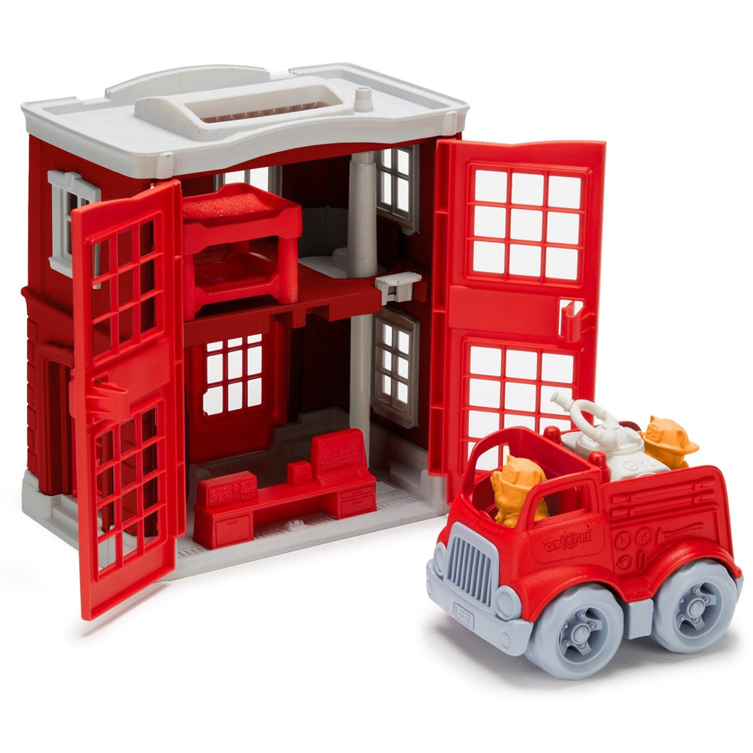Green Toys ''Fire Station Set'' 100% Recycled