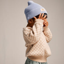 Lade das Bild in den Galerie-Viewer, Checkerboard Pullover &#39;&#39;Taupe&#39;&#39;
