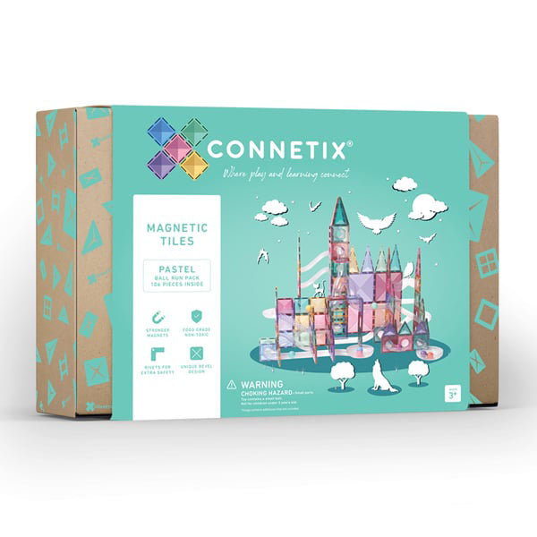 Connetix ''106 Piece Pastel Ball Run Pack EU''