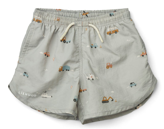 Children's Swimshorts ''Vehicles / Dove Blue Mix'' 86 / 18 Months